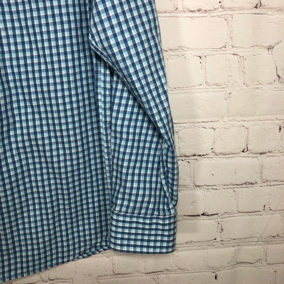 Nat Nast Shirt Mens Medium Blue White Plaid Button Up - Picture 12 of 12